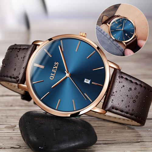 Fashion Casual Watch Men Luxury Brand Waterproof Auto Date Quartz